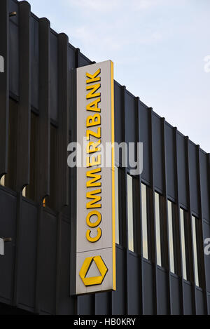 Commerzbank, Logo, Dortmund, Deutschland Stockfoto