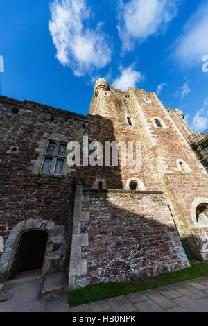 Doune Castle Turm aus innerhalb der Burg, in der Nähe von Edinburgh, Schottland Stockfoto