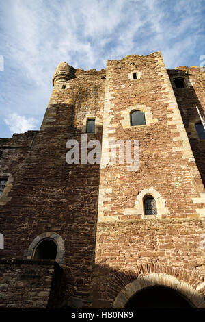 Doune Castle Turm aus innerhalb der Burg, in der Nähe von Edinburgh, Schottland Stockfoto