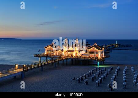 Pier in Sellin, Rügen ist, Deutschland Stockfoto