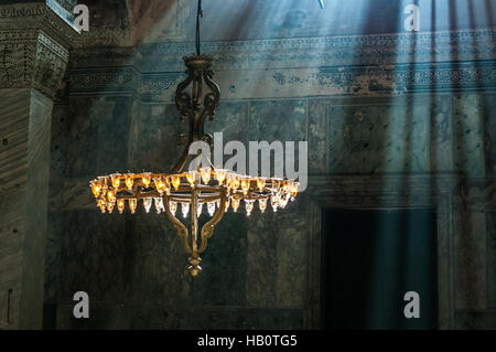 Hagia Sophia Interieur, Istambul, Türkei Stockfoto