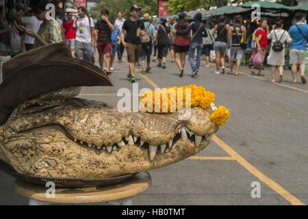 ASIEN THAILAND BANGKOK CHATUCHAK MARKT LEDER-SHOP Stockfoto