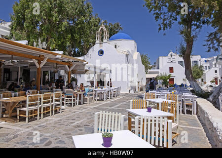 In Mykonos-Stadt Stockfoto