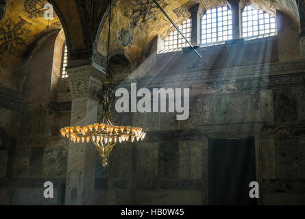 Hagia Sophia Interieur, Istambul, Türkei Stockfoto