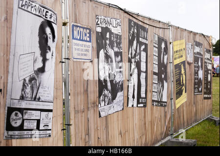 Poster auf der 26. Zappanale in Bad Doberan Stockfoto