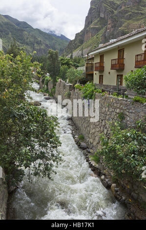 Peru, Heiliges Tal, Ollantaytambo Stockfoto