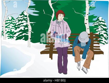 Illustration und Malerei Malerei Stock Vektor