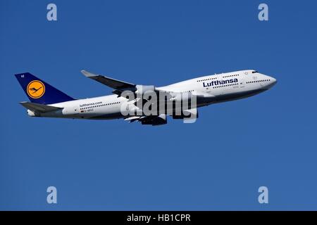 Jumbo-Jet 747 Niedersachsen Stockfoto