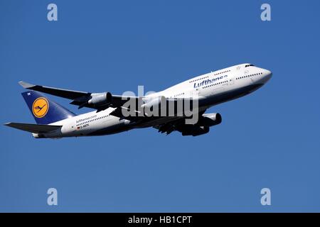 Jumbo-Jet 747 Kiel Stockfoto