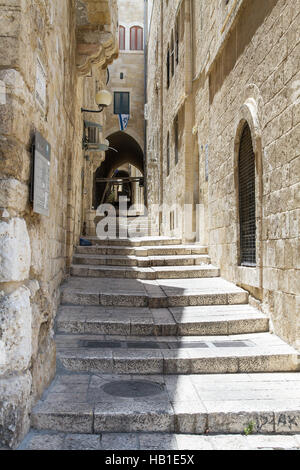 Sreet Gasse der Altstadt von Jerusalem. Israel Stockfoto