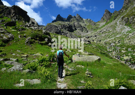 Alpen, Berge, Wandern, Österreich, Europa Stockfoto