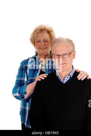 Älteres paar stehen. Stockfoto
