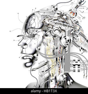 Cyborg Stockfoto