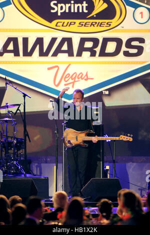 LAS VEGAS, NV - 02. Dezember: Sting bei den 2016 zeigen NASCAR Sprint Cup Series Awards im Wynn Las Vegas am 2. Dezember 2016 in Las Vegas, Nevada. Bildnachweis: mpi34/MediaPunch Stockfoto