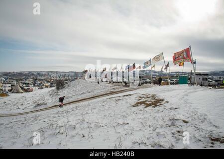 3. Dezember 2016 - Oceti Sakowin Camp Rock, ND © Dimitrios Manis/ZUMA Draht/Alamy Stand Live-News Stockfoto