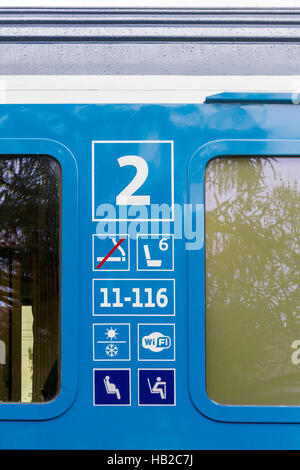 EuroCity Prag - Hamburg mit neuen coaches Stockfoto