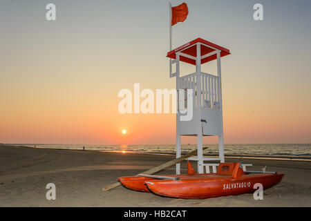 Strand in Cavalino Stockfoto