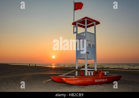 Strand in Cavalino Stockfoto