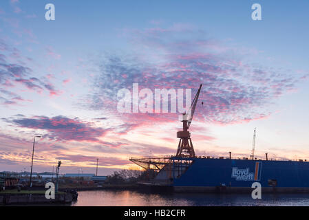 Lloyd Werft Dock III Stockfoto