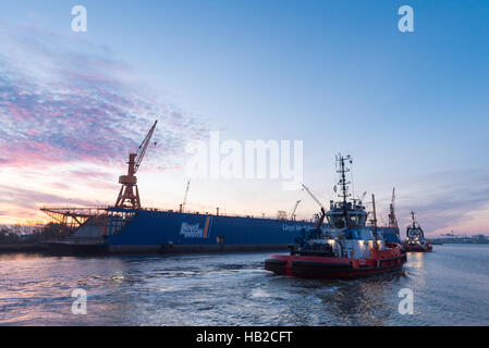 Lloyd Werft Dock III Stockfoto