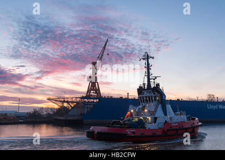 Lloyd Werft Dock III Stockfoto