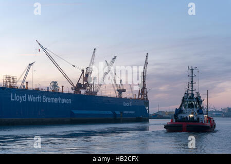 Lloyd Werft Dock III Stockfoto