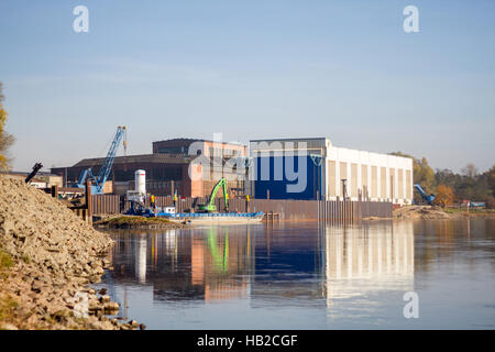 Sachsen-Anhalt: Werft in Roßlau Stockfoto