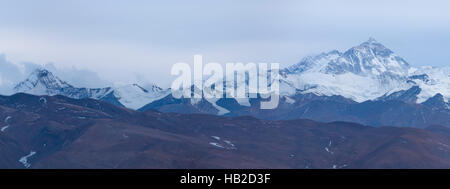 Panoramablick auf die Himalaya-Kette Stockfoto