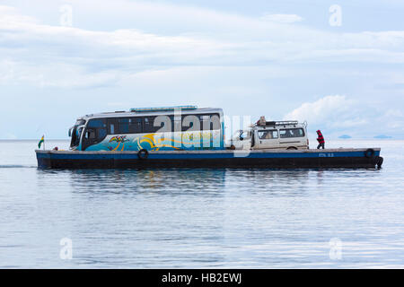 Fährbetrieb am Titicacasee, Bolivien Stockfoto