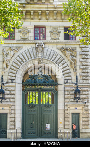 Republikanischen Garde, quartier des celestins Stockfoto