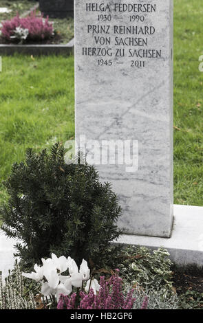 Graveside Helga Feddersen Stockfoto