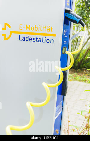 Elektro-Mobilität Ladestation Stockfoto