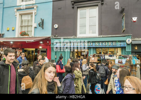 Portobello Road Markt, Highland Shop Stockfoto