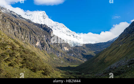 Cordillera Blanca Berg, Huaraz in Peru Stockfoto