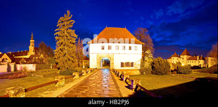 Alten Varazdin Wahrzeichen Abend Blick Stockfoto