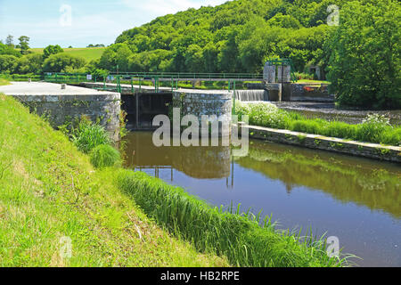 Nantes-Brest-Kanal, Frankreich Stockfoto