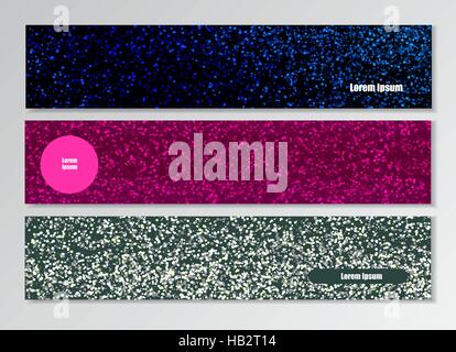 Horizontale Ausführung Vektor setzen Unternehmen Banner. Kreative Layout Header. Stock Vektor