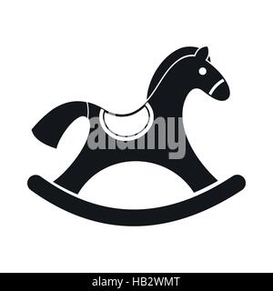 Kinder Schaukelpferd Symbol Stock Vektor