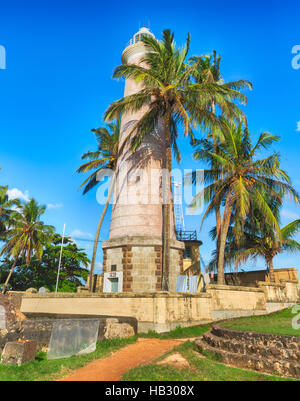 Leuchtturm in Galle, Sri Lanka Stockfoto