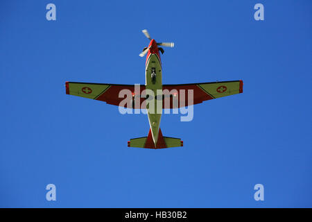 Schweiz, Meiringen, Flugplatz, Pilatus PC-7 Stockfoto