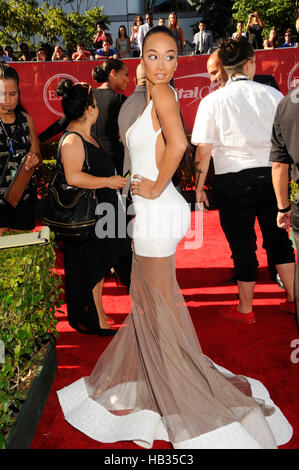 Draya Michele kommt bei der 2014 ESPY Awards im Nokia Theatre L.A. Live im 16. Juli 2014 in Los Angeles, Kalifornien. Stockfoto