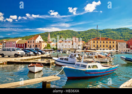 Alter Hafen von Stari Grad Stockfoto