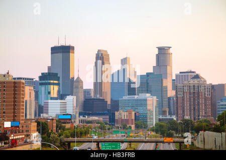 Die Innenstadt von Minneapolis, Minnesota Stockfoto