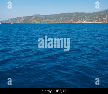 antike Stadt auf der Kekova Stockfoto