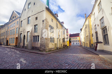 Blick auf die wunderschöne Altstadt Tallinn. Estland Stockfoto