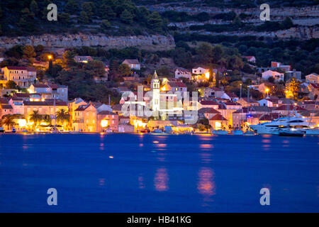 Insel Vis Boulevards Abend Stockfoto