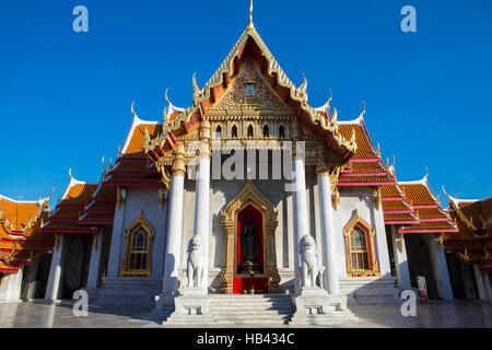 Berühmte Marmortempel in Bangkok - Thailand Stockfoto