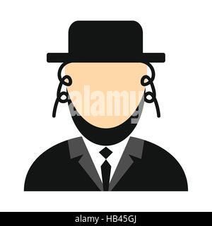 Rabbi flache Symbol Stock Vektor