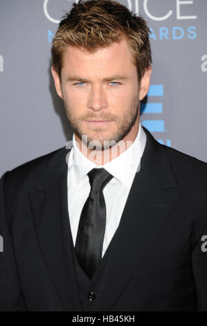 Schauspieler Chris Hemsworth besucht die 20. Critics' Choice Movie Awards im Hollywood Palladium am 15. Januar 2015 in Hollywood, Kalifornien. Stockfoto