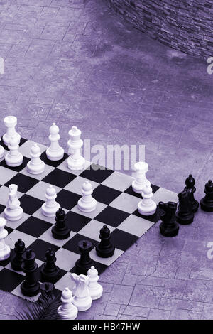 Schach im großen freien Stockfoto